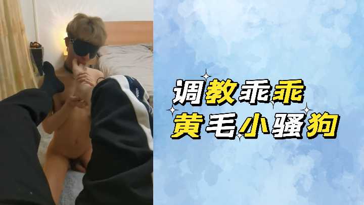 黄毛小骚货被训成乖乖母狗