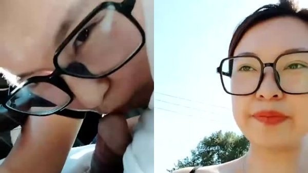 眼镜尤物户外车震野战，韵味十足狂野激情！