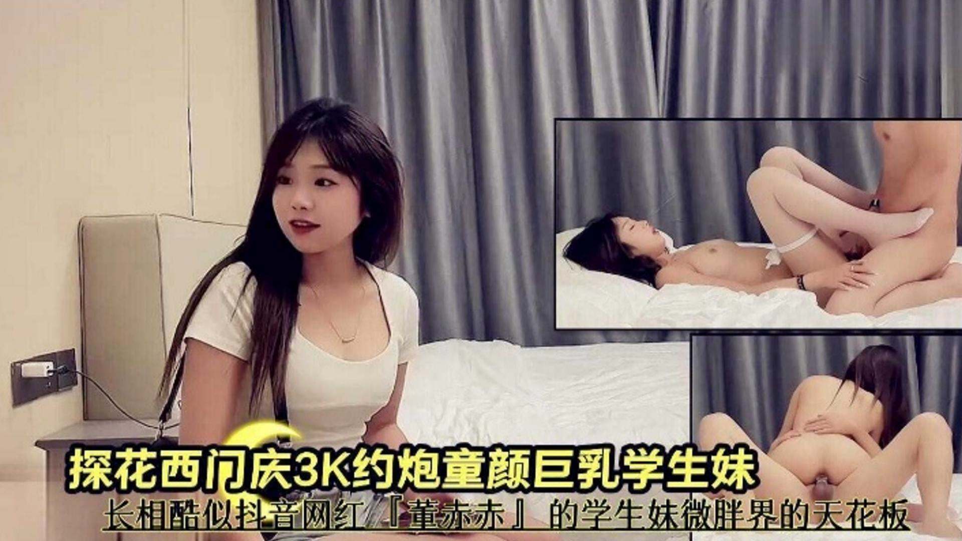探花西门庆约炮学生妹，酷似抖音网红反差婊被狂干到失禁