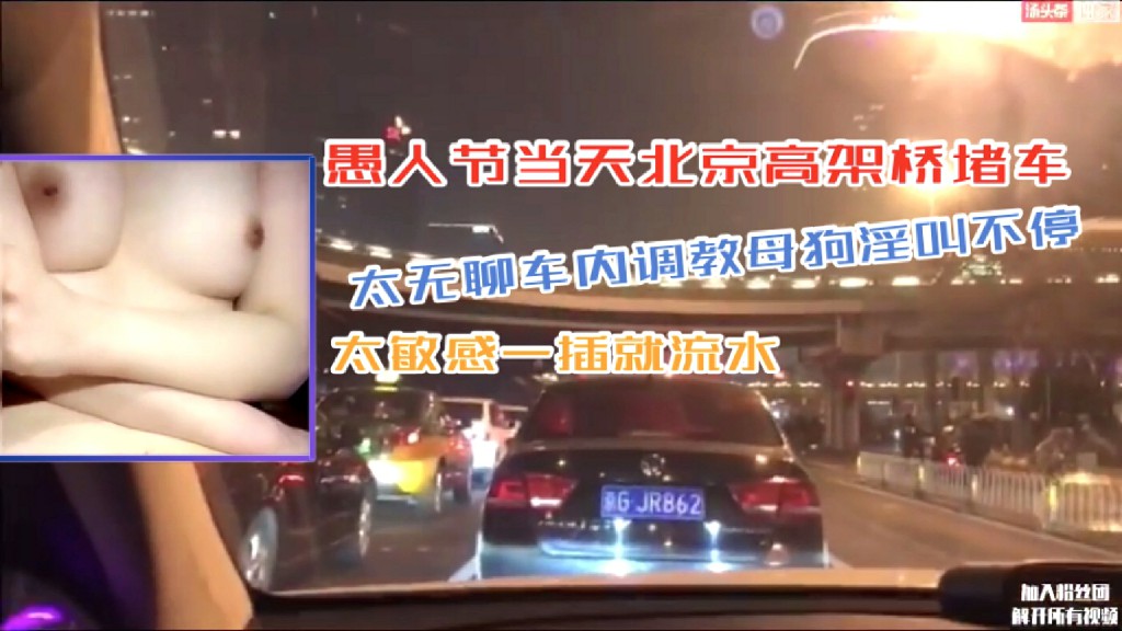 [无码] 高架桥堵车调教骚妻，一插就喷水淫叫不止